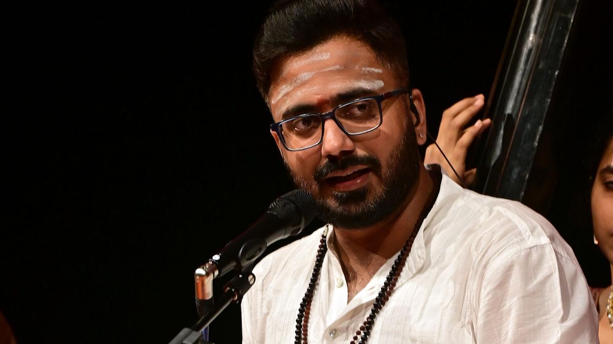 Bharat Sundar’s nagaswaram-inspired 13-minute Abheri alapana was the high point of his recital